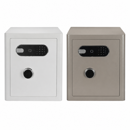 2.0 Cu Ft Vintage Retro Home Safe with Fingerprint Lock and Wheels