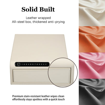 Smart Jewelry Safe Box with Bluetooth, Fingerprint Lock & Auto Open