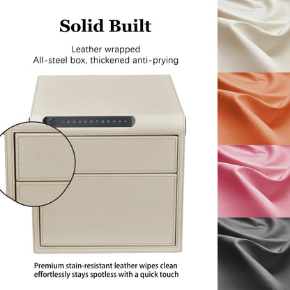 Smart Jewelry Safe Box with Bluetooth, Fingerprint Lock & Auto Open